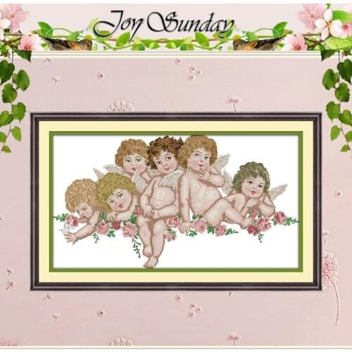 Little Angel Patterns Counted Cross Stitch 11CT 14CT Cross Stitch Set Wholesale Cross-stitch Kit Embroidery Needlework
