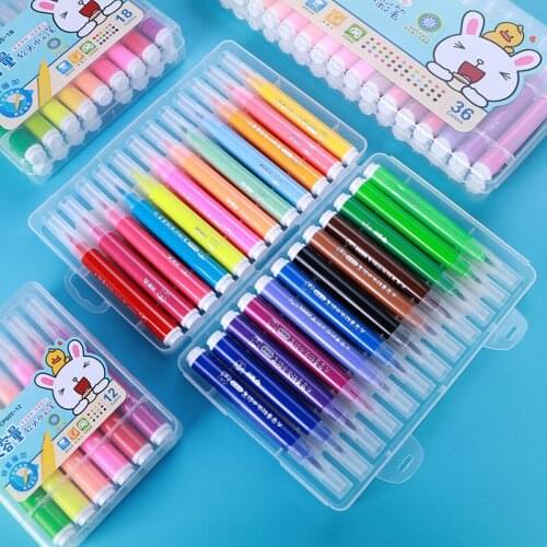 Mini Watercolor Pen Set For Children Sketching Markers Washable Brush Fineliner Color Marker Pens For Calligraphy Drawing