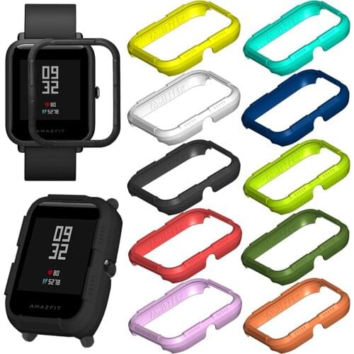 Hard PC Case Half Cover Protect Shell Anti-scratch Watch Case Cover For Xiaomi Huami Amazfit Bip Youth Watch Accessories