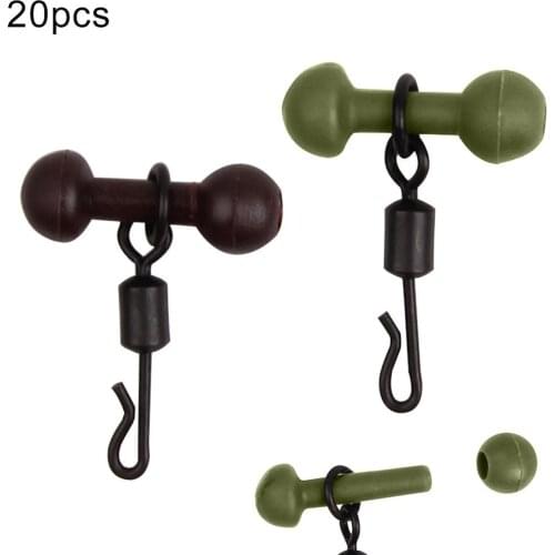 10Pcs/Set Chod Beads Rolling Quick Change Swivels Tackle for Heli Carp Fishing