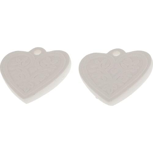 2pcs Heart Shaped Leaves Pattern Fragrance Stones - Home Bathroom Bedroom Car Air Refresher Purifier