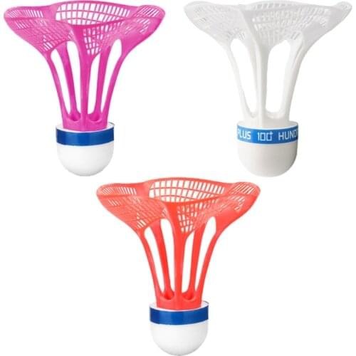 3-Pack Badminton Shuttlecocks,Sport Plastic Shuttlecocks -Stable & Durable Sports Training Balls for Indoor Outdoor Game