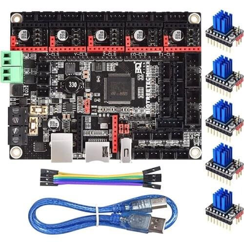 BIGTREETECH Direct SKR 2 32Bit Upgrade Silent Control Board + 5Pcs TMC2209 V1.2 Stepper Motor Driver DIY Upgrade 3D Printer