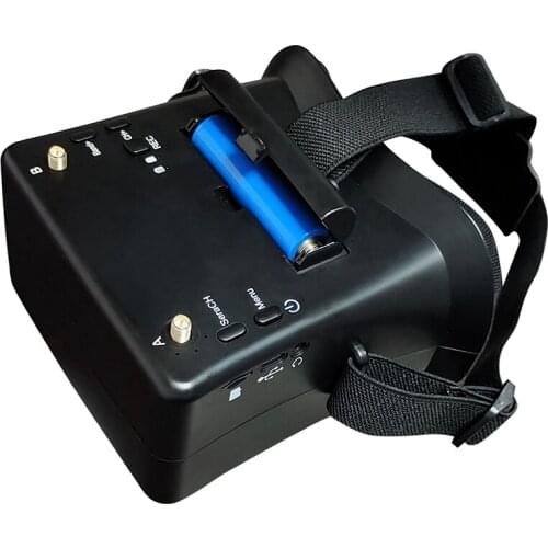 5.8Ghz Mini FPV Goggles 4.3 Inch 40CH FPV Video Headset Glasses 800X480 LCD With Double RP-SMA Antenna 1200Mah Battery