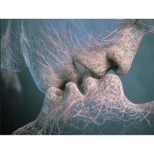 5D DIY Full Round/Square Diamond Painting Full Rhinestone Couple Kiss Mosaic Diamond Embroidery Cross Stitch Home Decor Gift