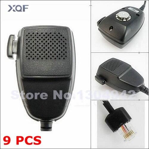 9 PCS 8 pin Speaker Mic microphone For Motorola Walkie Talkie Radio GM300 GM338 GM950 Car Mobile Radio HMN3596A