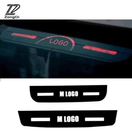 ZD Car Stickers M Power Acrylic Brake Lights Decorative Cover High Mount Stop Lamp For BMW F30 F10 F35 E90 E92 E93 Accessories
