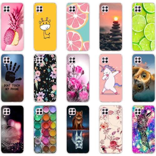 For Huawei P40 Lite Case full protective Soft TPU Silicon Phone Cover For Huawei P40 Lite E P40Lite Bumper Coque Back shell