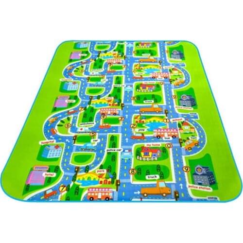 City Road Carpet Toys for Kids Rugs Baby Toys Developing Childrens Urban Rail Transportation Game Carpet Eva Baby Play Mats