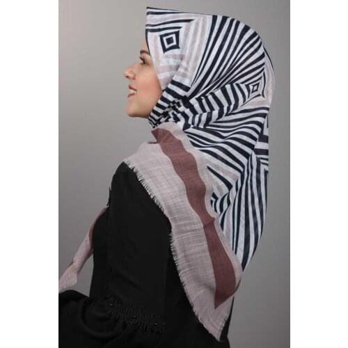 ERBİL PATTERNED LINEN FLAMLI SCARF-DESEN-04-RENK-11
