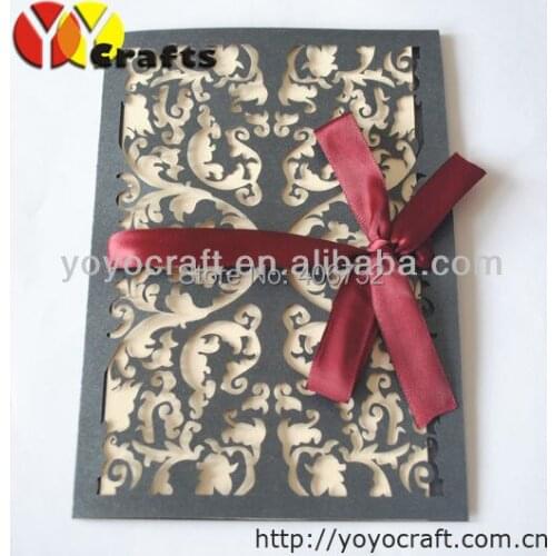 INC30 Muslim features wholesale handmade birthday invitation cards paper wedding cards invitation
