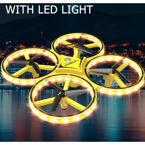 Interactive Induction Drone Toys Quadcopter LED Light RTF UAV Aircraft Intelligent Watch Remote Control UFO Drone Children Gift