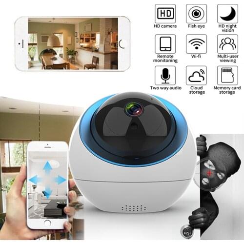 1080P HD Wireless WIFI Cloud Dome IP P2P Smart Cloud Sever Scheduled Record Manual Record Camera CCTV Network Home Surveillance