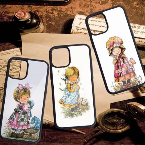 Sarah Kay pattern Cute Phone Case PC for iPhone 11 12 pro XS MAX 8 7 6 6S Plus X 5S SE 2020 XR