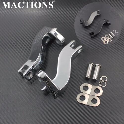 Motorcycle Rear Passenger Footpeg Mounting Kit Black/Chrome For Harley Touring Street Glide FLHX 1993-2015 2016 2017