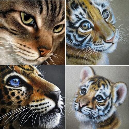 New Arrivals 5D Diy Diamond Painting Full Drill Square/Round Cat Diamond Mosaic Accessories Animal Rhinestones Pictures Wall Art