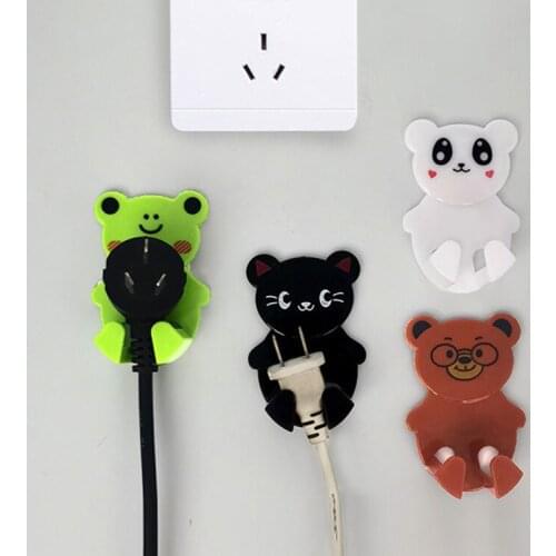 Wall Storage Hook Adhesive Hooks Rack Wall Hanger Space Saver Flower Heavy Load Transparent Strong hook Kitchen Bathroom decor