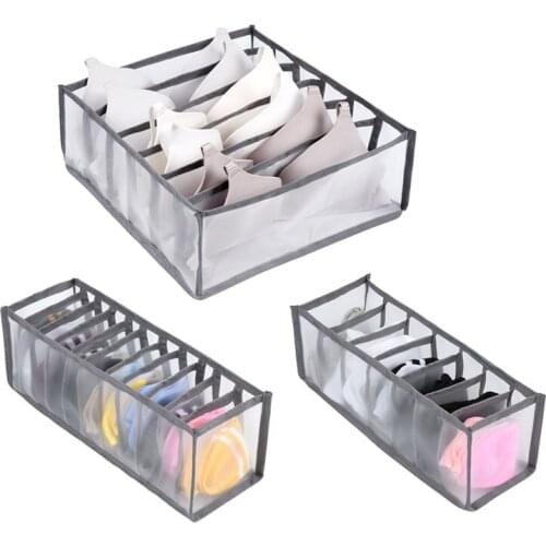 Underwear Bra Organizer Storage Box Drawer Closet Organizers Boxes Household Storage Basket Ditty-Bag For Underpants Scarf Socks