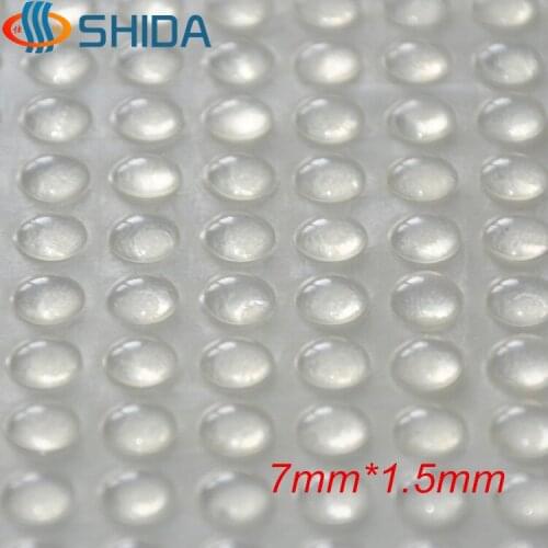 Wholesale 2000PCS 7mmx1.5mm Clear Soft Self-adhesive Silicone Rubber Feet Pads Anti Slip Rounded Plastic Bumper Shock Absorber