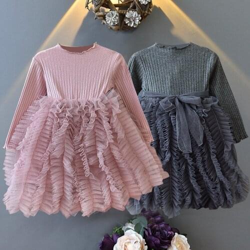 Baby girl dress new net gauze princess dress puff skirt baby birthday dress dress baby girl dress girl lace princess dress