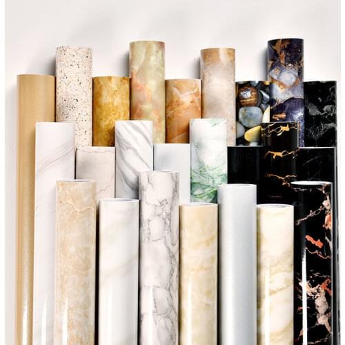 Home Decor Films PVC Self-adhesive Wallpaper Renovation DIY Peel and Stick Stickers Cabinet Waterproof 3D Removable Wallpapers
