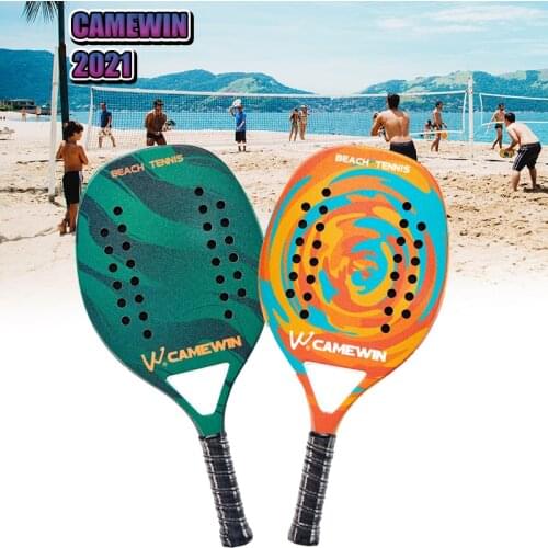 Adult Professional Full Carbon Beach Tennis Paddle Racket Soft EVA Face Raqueta With Bag raquete beach tennis Unisex Equipment