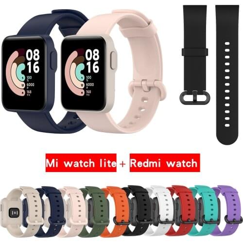Silicone Strap For Xiaomi Mi Watch Lite Smart Watch Replacement Sport Bracelet Wristband for Redmi Watch Strap