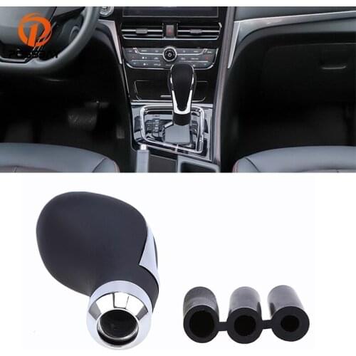 5/6 Speed Car Gear Stick Shift Knob Shifter Lever Aluminum Alloy Manual Leather Universal for BMW/VW/Ford/Jeep Interior Parts