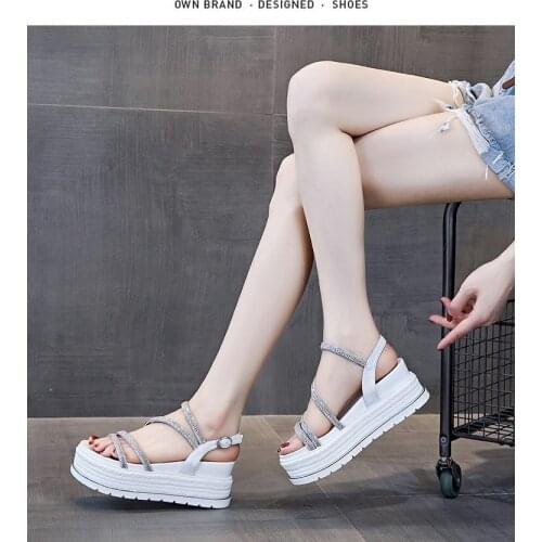 New Shoes Women Sandals Summer Wedge Sandals 2021 Women Shoes Bohemian Fashion Buckle Classic Non-slip Sandals Shoes Women