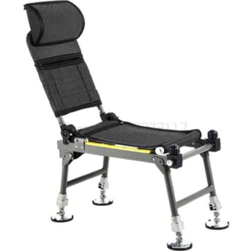 Folding large fishing chair reclining fishing chair aluminum alloy fishing chair all terrain sitting chair wild fishing chair