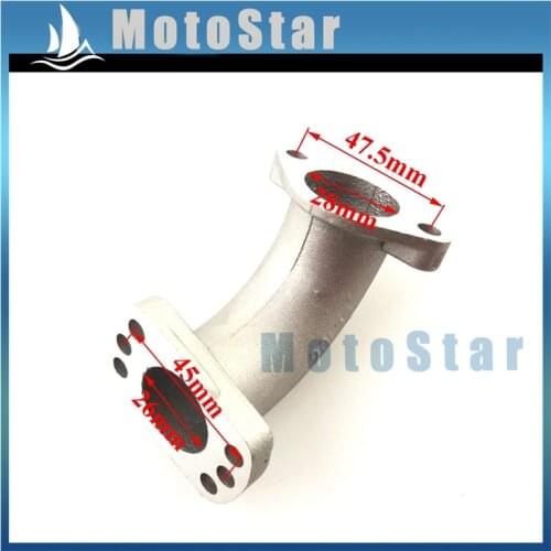 PE 24 26 28 VM24 VM26 Carburetor Mainfold Intake Pipe Inlet For 150cc 155cc 160cc YX Zongshen Engine Pit Dirt Bike Motorcycle
