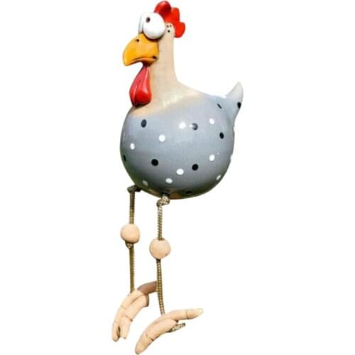 High Quality Waterproof Garden Decoration Ceramic Chicken Hilde Decoration Animal Figurine Ornament for Home Decorative Craft
