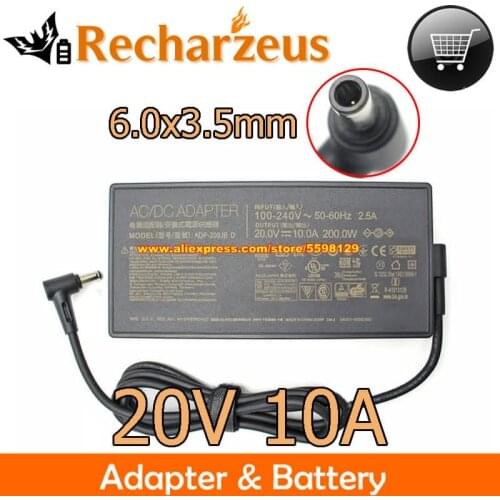 20V 10A AC Adapter For ADP-200JB D Charger For TUF516PM A17 TUF766-QR A15 FA506QR GA503QR ZEPHYRUS G15 FA706QR