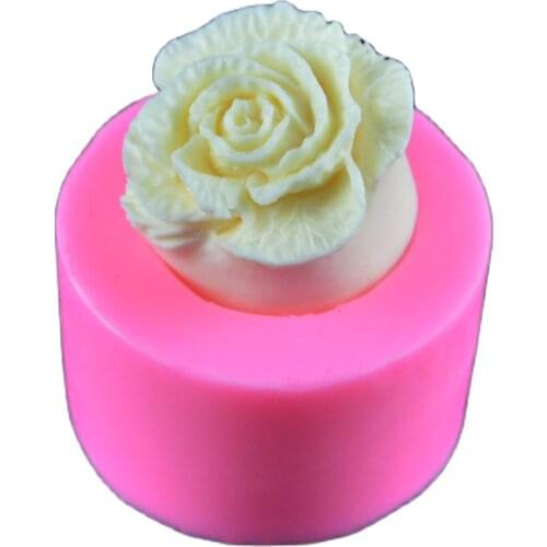 1PC 3D Rose Shape Silicone Mold Fondant Mold Chocolate Sugar Mold Cake Decorating Set Sweet Love Fondant Tool H352