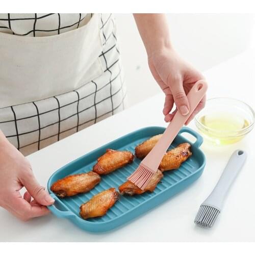 1PC Oil Brush Silicone Portable High Temperature Resistant Cake Bread Pastry Liquid Oil Butter Steak Baking Brush Kitchen Gadget