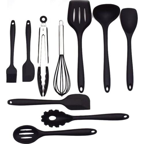 10pcs Set Silicone Cooking Kitchen Utensils Set Kitchenware Set Silicone Kitchen Tools