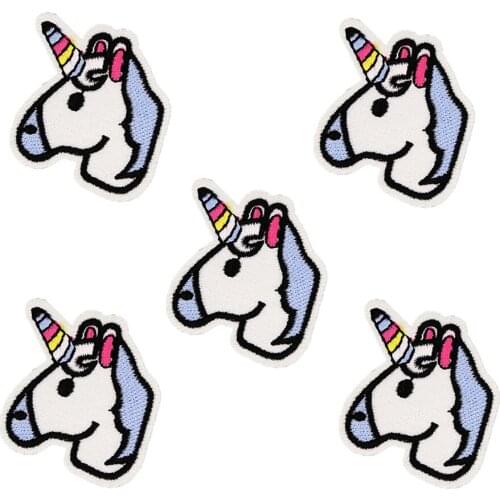 10Pcs Rainbow Patches Iron On Stripe Application Applique Sticker Badge Fabric For Bag Jacket DIY Sewing Accessory BT097