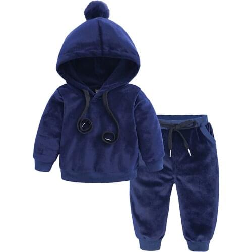 Kids Baby Boy Clothing Set Jinsirong Fabrics Coat Pants 2pcs/set Kids Sweater For Boys Girls 2PCS Tracksuit Long Sleeve Outfits