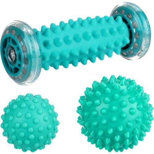 3/1 Foot Massage Ball Roller Yoga Sport Fitness for Hand Leg Back Pain Therapy Muscle Relief Accelerate Blood Circulation Health