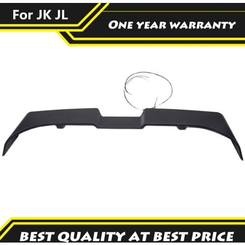4X4 Off-road Matt Black Rear Wing Modified Roof Wing With LED Brake Light Fit For Jeep Wrangler 2007-2021 JK JL Auto Parts