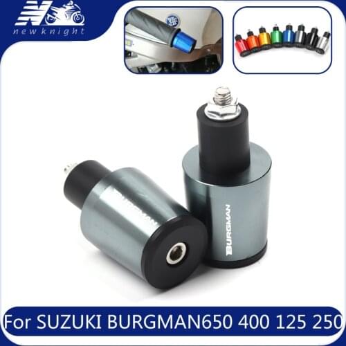 For Suzuki BURGMAN 650 400 125 200 250 7/8" 22mm Motorcycle Accessories CNC Aluminum Handlebar Grip End Plug Handle Bar End Cap
