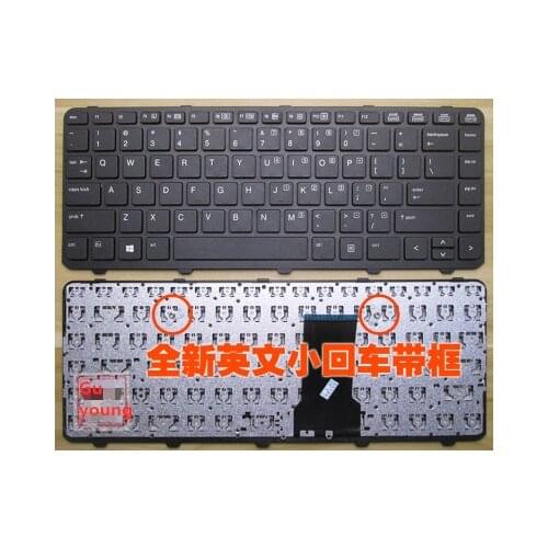 Laptop English US Keyboard for HP ProBook 430 G1 keyboard with frame black