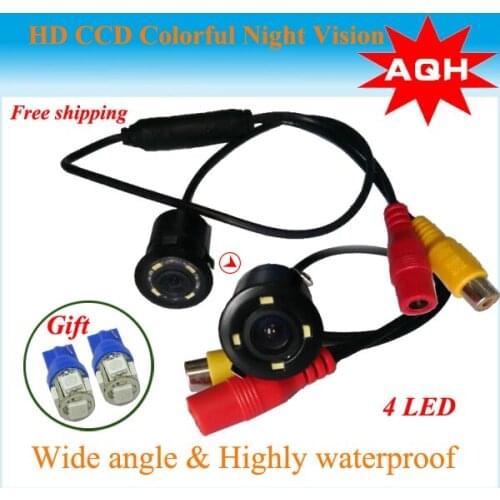 Free shipping Metal shell HD CCD universal Car backup camera or car rear view camera for all car such as For kia k2 / qashqai