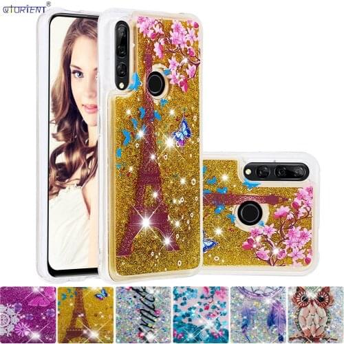 Glitter Liquid Case for Huawei P Smart Z STK-LX1 Cute Silicone Soft Case Y9 Prime 2019 STK-L21 Bling Quicksand Cases STK LX1 L21