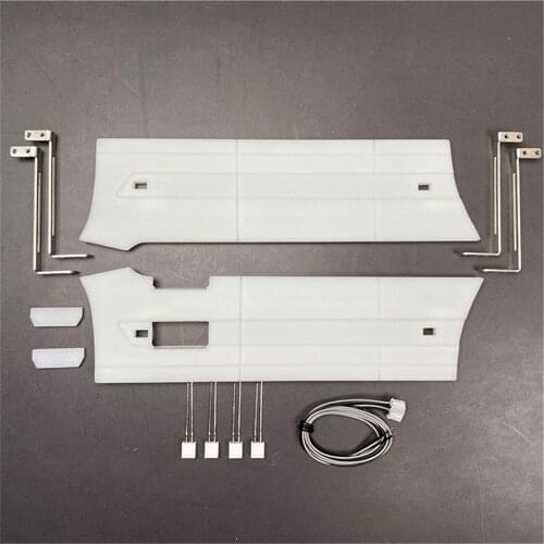 Car Shell Side Skirt Panel with Light Bar for Volvo 1/14 F16 750 560360 4X2 Modified Kits