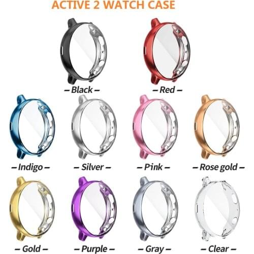 10 Pack Soft Screen Protector Cover for Samsung Galaxy Watch Active 2 Case 44mm 40mm Active2 Thin TPU Bumper Light Accessories
