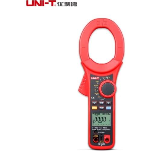 UNI-T UT222 True RMS LCD Backlight Digital Clamp Meters Maximum Display 6000 2500A w/ Frequency & Duty Cycle Temperature Tester