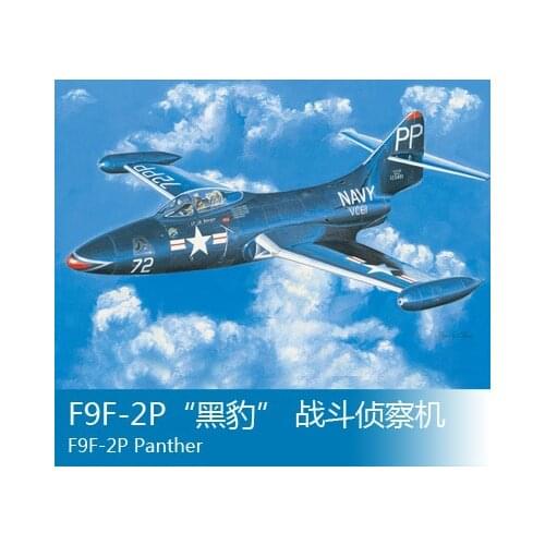 Trumpeter Military Assembly Model Aircraft 1/72 F9f-2p "Panther" Combat Reconnaissance Fighter Toy