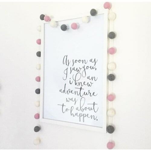 30pcs DIY Wool Felt Balls 2cm Handmade Kids Room Wall Decor Hanging Nursery Pom Pom Garland Best Gifts For Kids Room Ornament