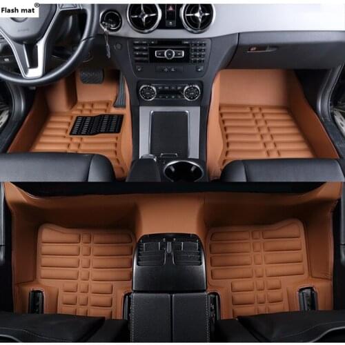 Flash mat car floor mats for Jaguar XF XE XJL XJ6 XJ6L F-PACE F-TYPE brand firm soft car accessories car styling Custom foot mat